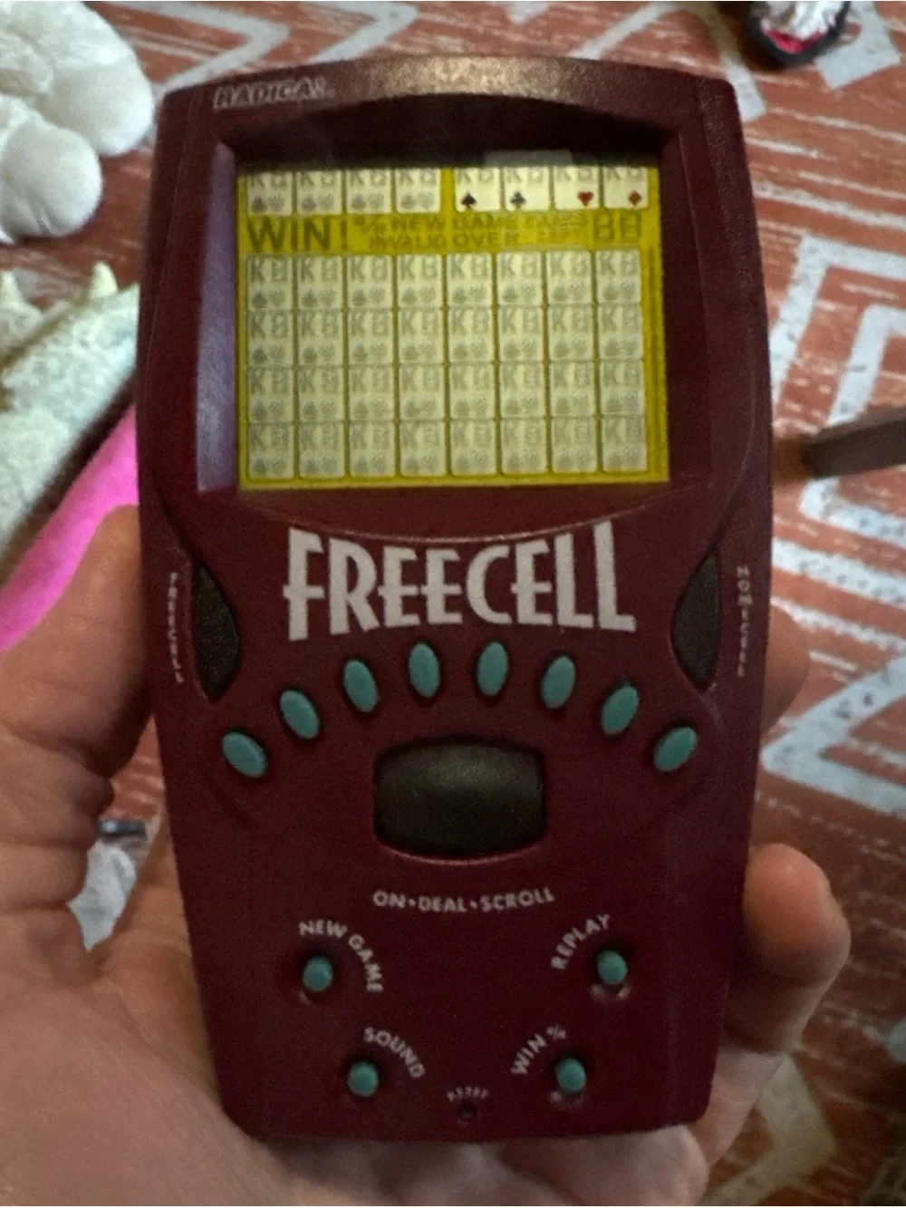 Radica Freecell Electronic Handheld Game 1999 - Working!